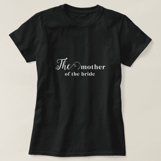 T-shirt tendance pour la mère de la mariée (Design devant)
