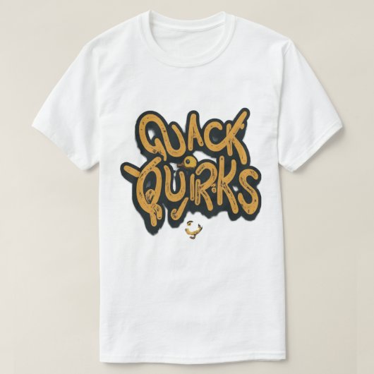 T-shirt tendance "Quack Quirks" (Design devant)