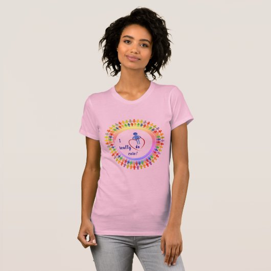 T-shirt tendance "rose" (Devant entier)