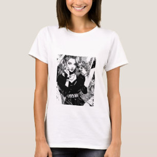 T-shirt tendance style manga fille illustration