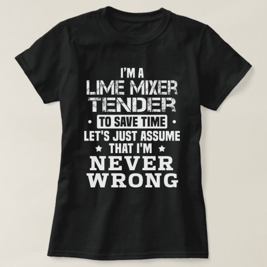 T-shirt Tender Mixer Lime (Design devant)