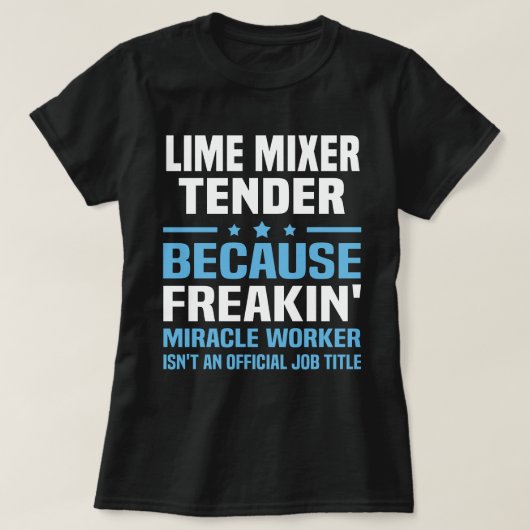 T-shirt Tender Mixer Lime (Design devant)
