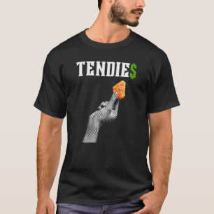 T-shirt Tendies Wsb Meme Tendres de poulet Argent