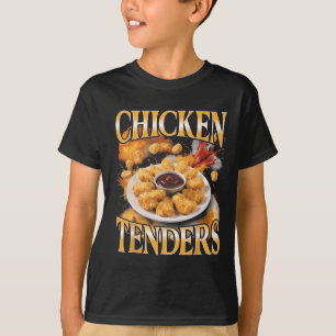 T-shirt Tendres de poulet drôle de Bootleg Foodie