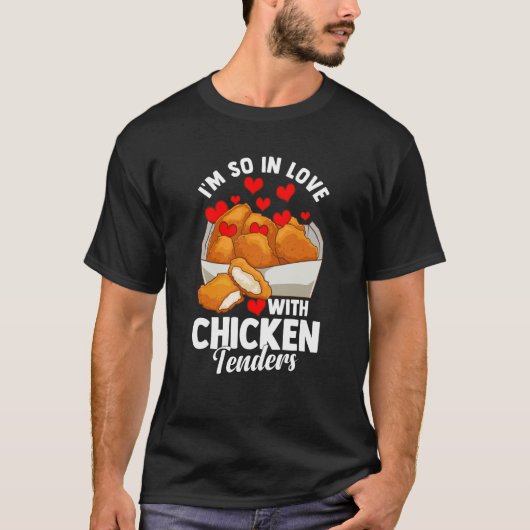 T-shirt Tendres de poulet Saint-Valentin (Devant)