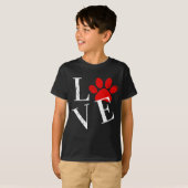T-shirt TENDY LOVE DOG PAW (Devant entier)
