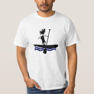 T-shirt Tenez la conception de silhouette de palette