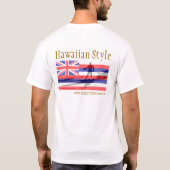 T-shirt Tenez le style de Hawaïen de surf de palette (Dos)