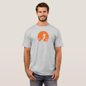 T-shirt Tenez-vous barbotant le surfer (Devant entier)