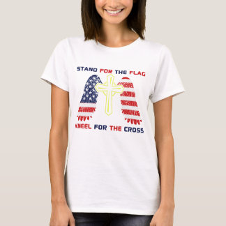 T-shirt Tenez-vous pour le drapeau...