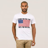 T-SHIRT TENEZ-VOUS POUR LE DRAPEAU, ACIER POUR LE SEIGNEUR (Devant entier)