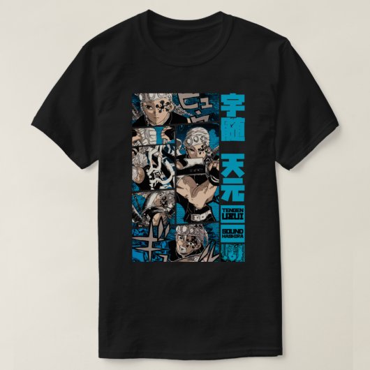 T-shirt Tengen Uzui Desing = DEMON SLAYER = Panneau Manga  (Design devant)