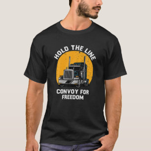 T-shirt Tenir Le Convoi En Ligne Pour La Manifestation De