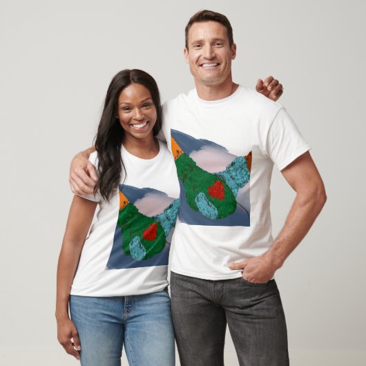 T-shirt Tenir les mains imprimé d'art de couple, cadeaux d (Unisexe)
