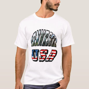 T-shirt Tennessee et USA Picture Text