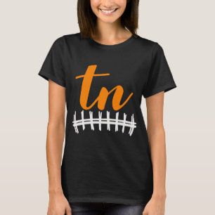 T-shirt Tennessee État Initiales TN Cadeau Cheer Fan Pu