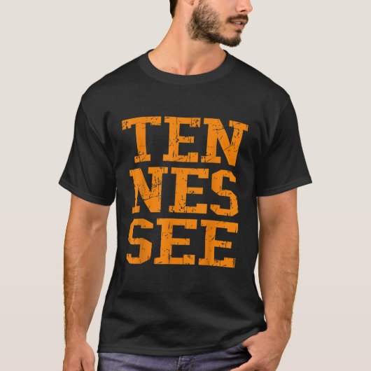 T-shirt Tennessee Vintage Throwback Design Style classique (Devant)
