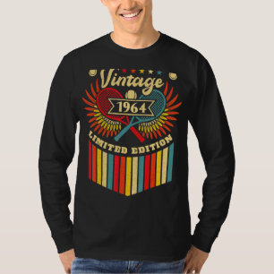 T-shirt Tennis 58e anniversaire Hommes Femmes Vintage 1964