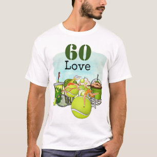T-shirt Tennis 60e Anniversaire balle de tennis numéro amo