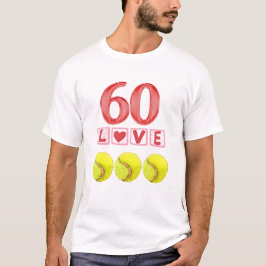 T-shirt Tennis 60e anniversaire pour Joueur (Devant)