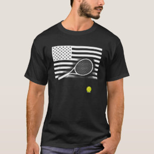 T-shirt Tennis American Flag USA America Ball Patriot