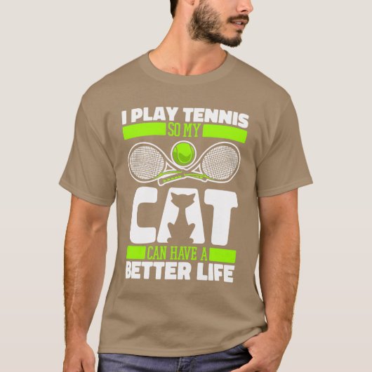 T-shirt Tennis amis Cat (Devant)