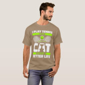 T-shirt Tennis amis Cat (Devant entier)