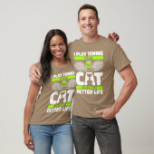 T-shirt Tennis amis Cat (Unisexe)