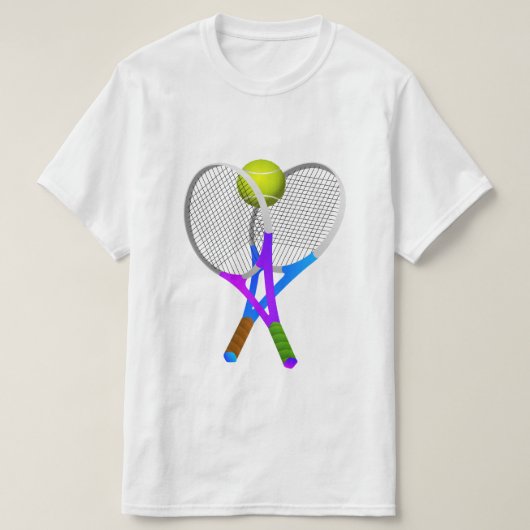 T-shirt Tennis Ball and Rackets (Design devant)