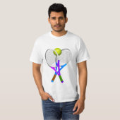 T-shirt Tennis Ball and Rackets (Devant entier)
