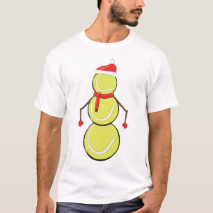 T-shirt Tennis Balls Snowman - Inspiré Noël