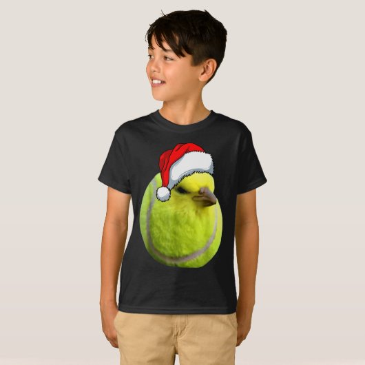 T-shirt Tennis Bird Ball Meme Christmas Pajamas Funny Meme (Devant entier)