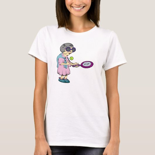 T-shirt Tennis de mamie (Devant)