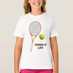 T-shirt Tennis de nom et de texte personnalisés