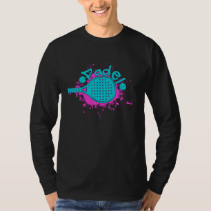 T-shirt Tennis de padel Raquette Balle Vintage 2