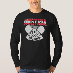 T-shirt Tennis de table Autriche Soutenir le ping-pong a