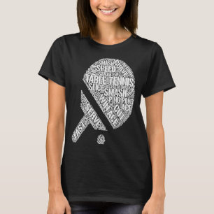 T-shirt Tennis de table Ball Ping Pong Vêtements de table 