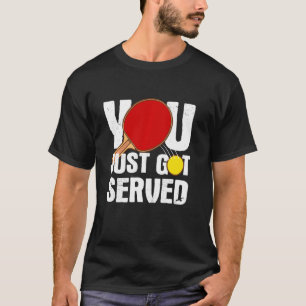 T-shirt Tennis de table drôle pour hommes femmes joueur de
