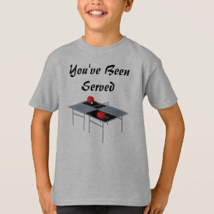 T-shirt Tennis De Table Drôle Vous Avez Été Servi,