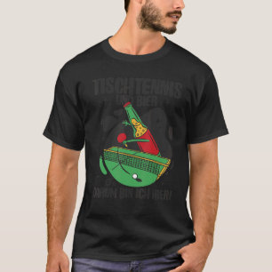 T-shirt Tennis De Table Et Bière Um Ich Hier 1