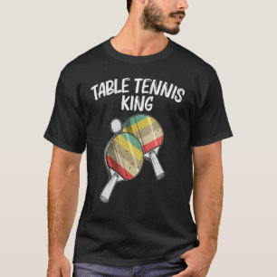 T-shirt Tennis De Table Pour Homme Papa Ping Pong Team Spo
