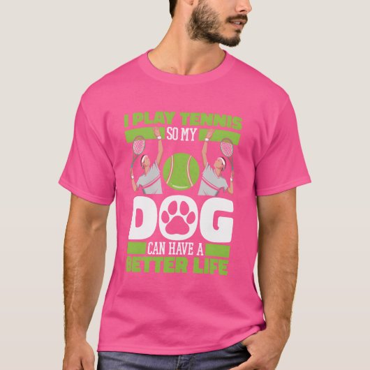 T-shirt Tennis Dog cadeau vintage (Devant)