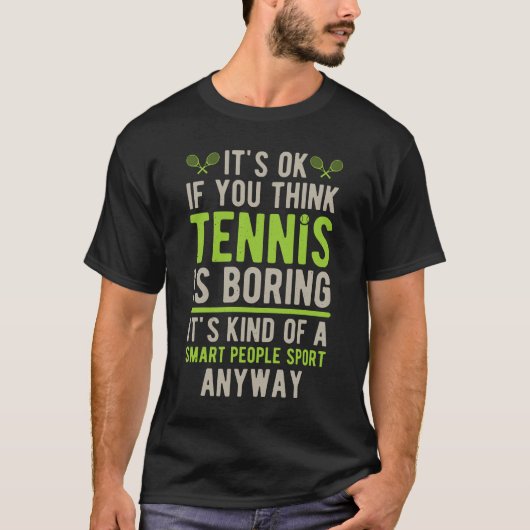 T-shirt Tennis drôle (Devant)