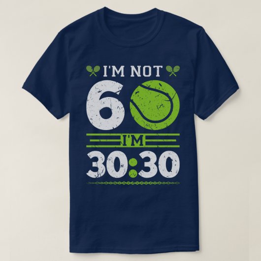 T-shirt Tennis du 60e anniversaire (Design devant)