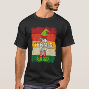 T-shirt Tennis Elf Matching Group Christmas Party Paja