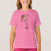 T-shirt Tennis-fille trois (Devant)