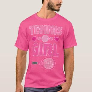 T-shirt Tennis Girl Cute Racket Et Ball