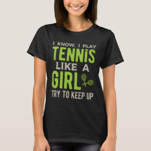 T-shirt Tennis Girl Drôle