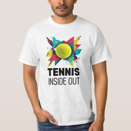 T-shirt Tennis Inside Out Abstract (Devant)