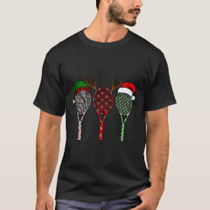 T-shirt Tennis Joyeux Noël 3 Tennis Racket Noël